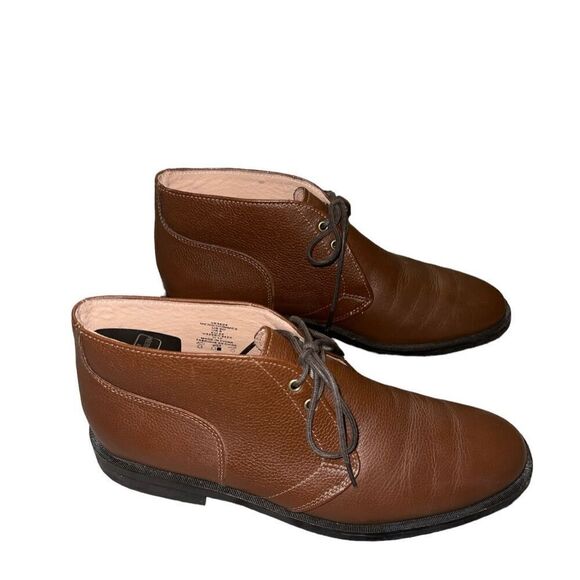 ✨Lands End Mens Boots Brown Leather Chukka Lace Up Ankle US Size 9✨ main image 5